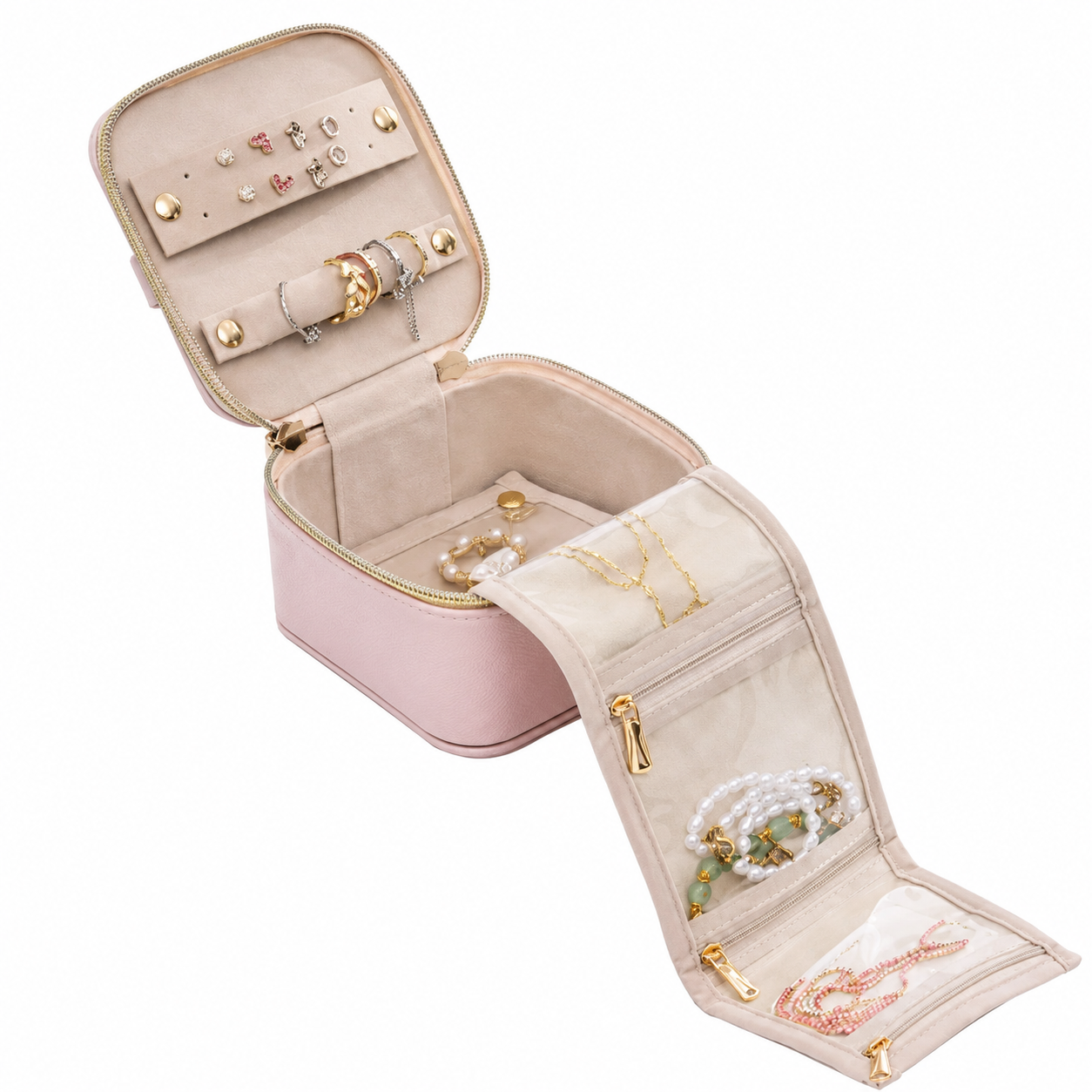 Leather Sugar Travel Jewelry Boxes