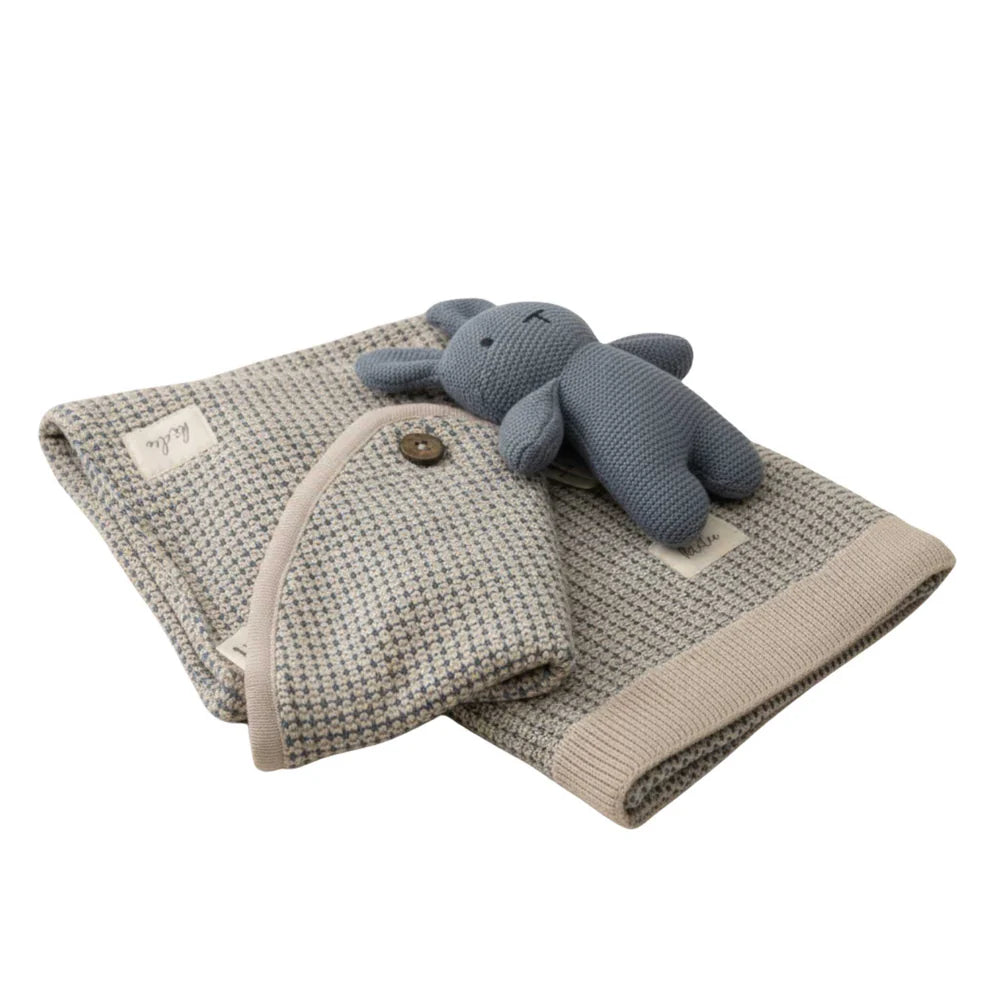 Organic Cotton Blanket Bunny Set