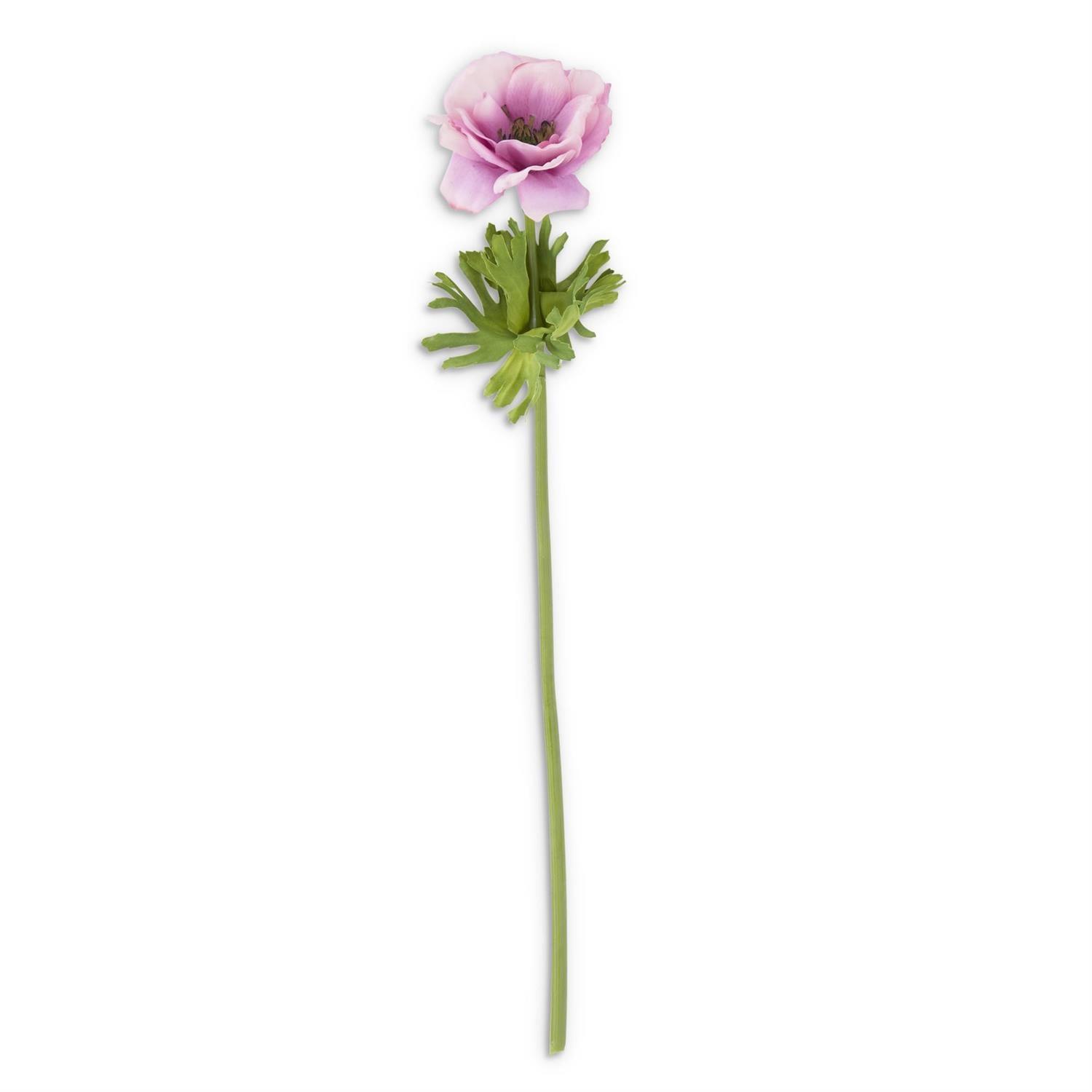 17.5" Purple Real Touch Buttercup Wildflower - Elegant Linen