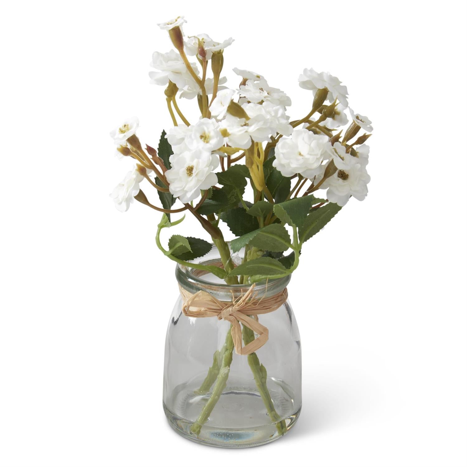 Primrose Premade in Glass Vase w/Faux Water