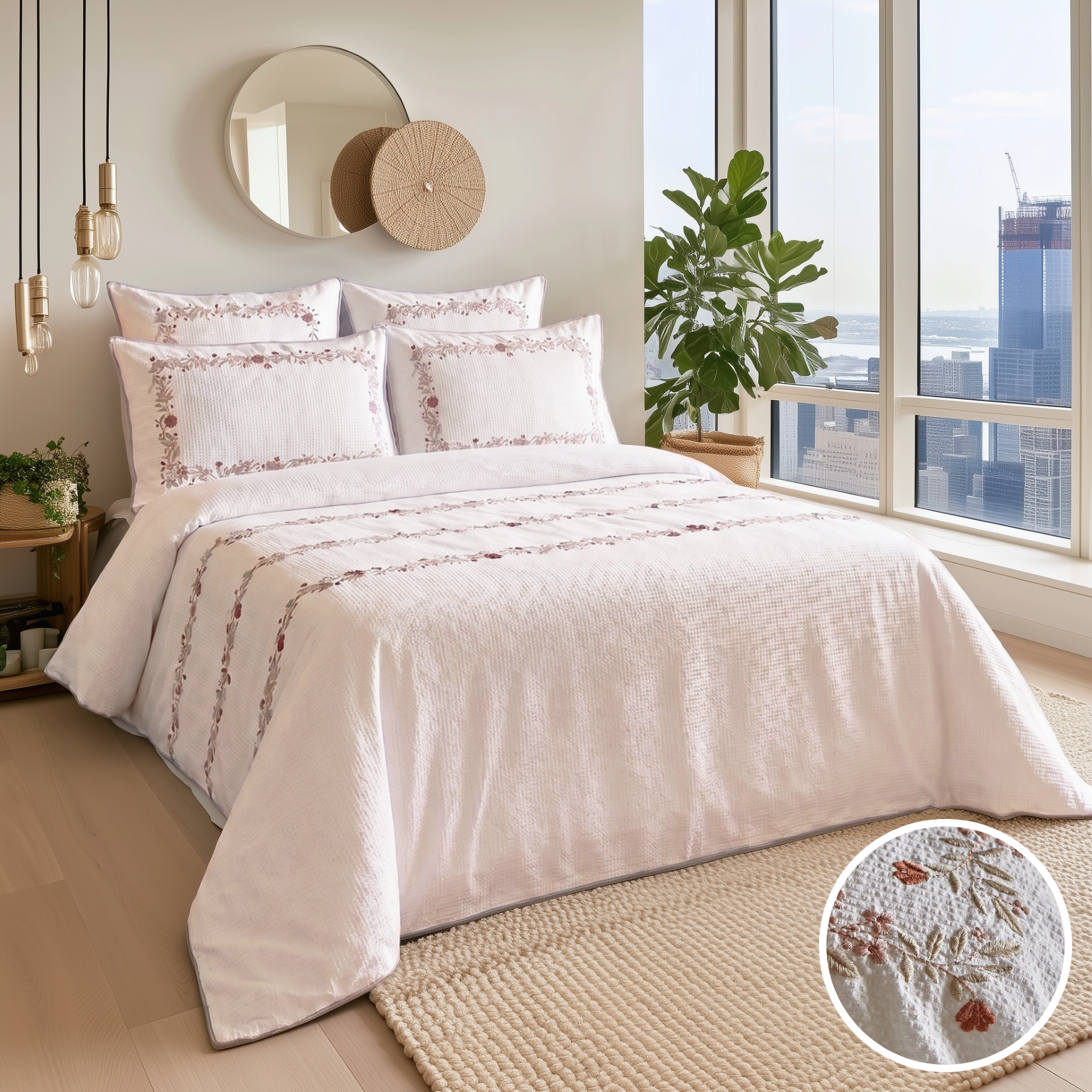 Flora 4 Piece Bedding Set