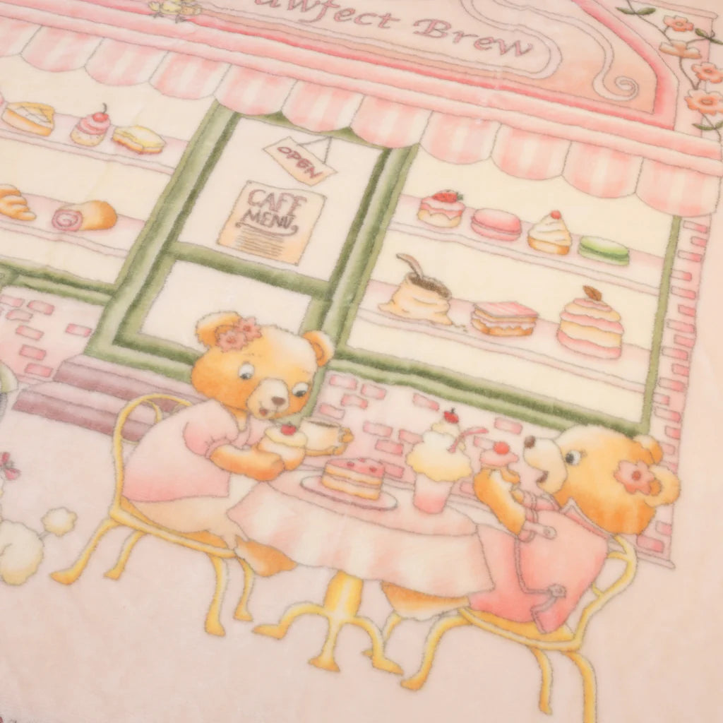 The Lil Teddy's Pawfect Brew Sugary Pink Blanket