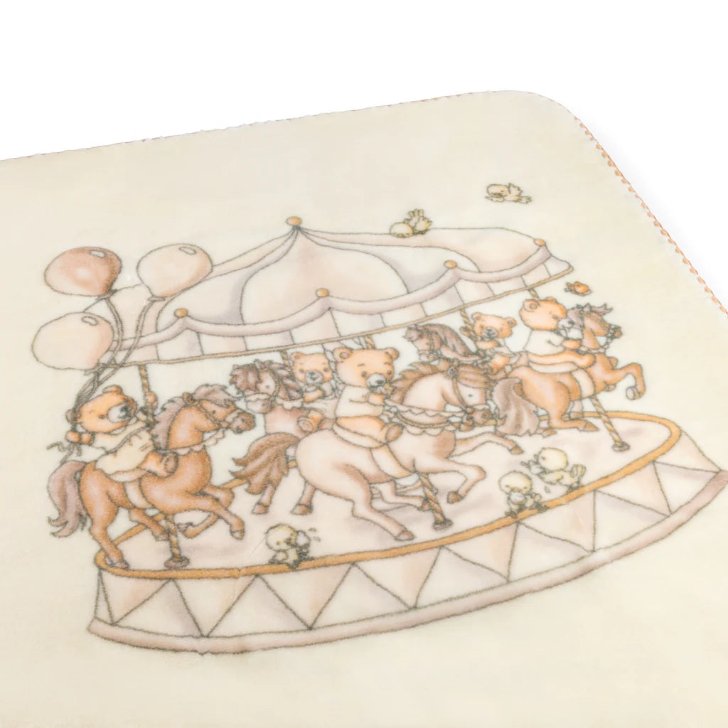 Lil Teddy’s Merry Go Snuggle Vanilla Bean Blanket