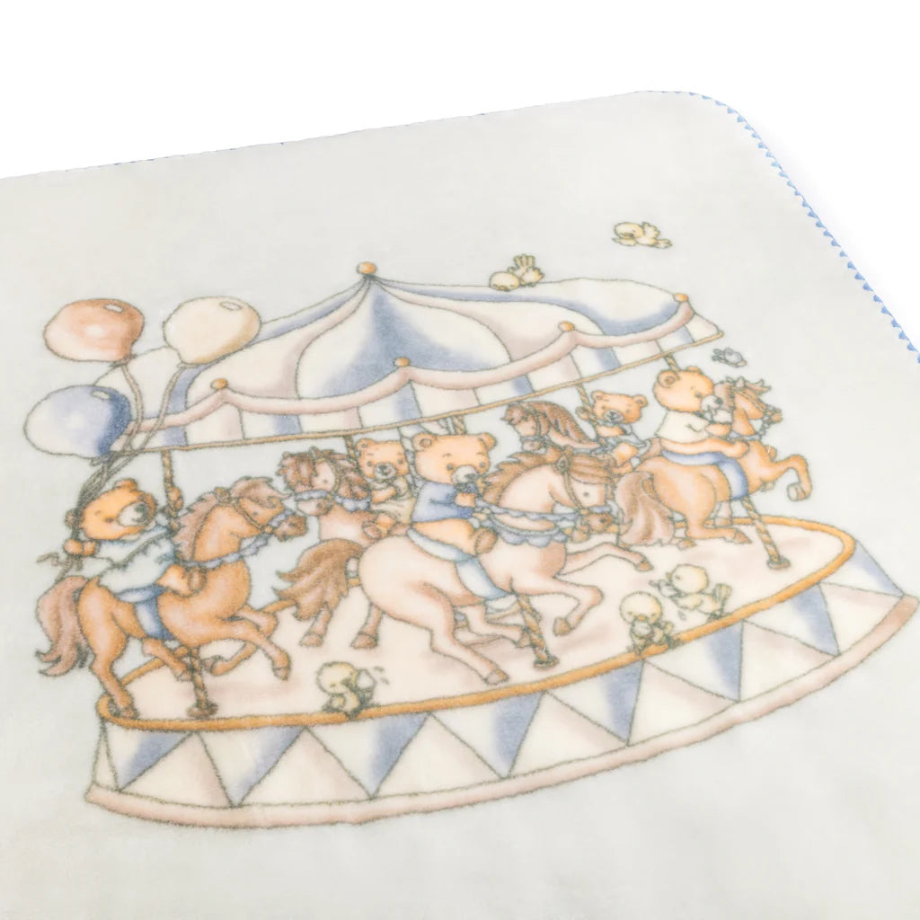 Lil Teddy’s Merry Go Snuggle Blueberry Biscuit Blanket