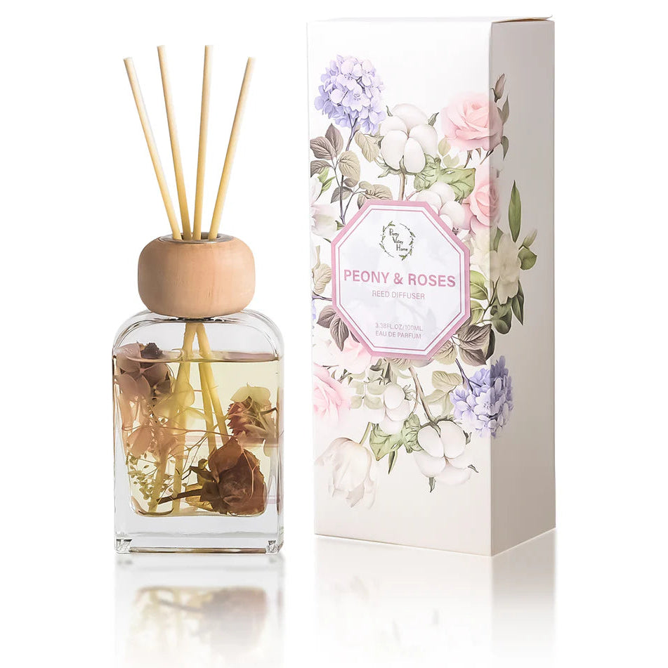 Peony & Roses Reed Diffuser Set