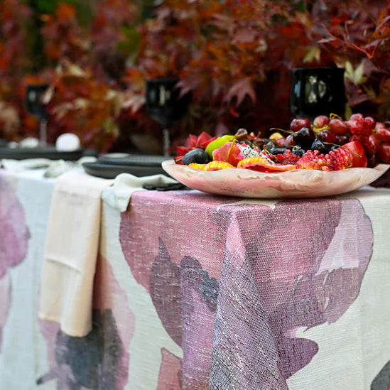 Burgundy Blossom Tablecloth