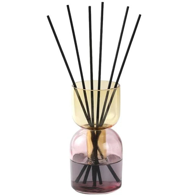 Reed Diffuser, Pink Bottom, Amber Top