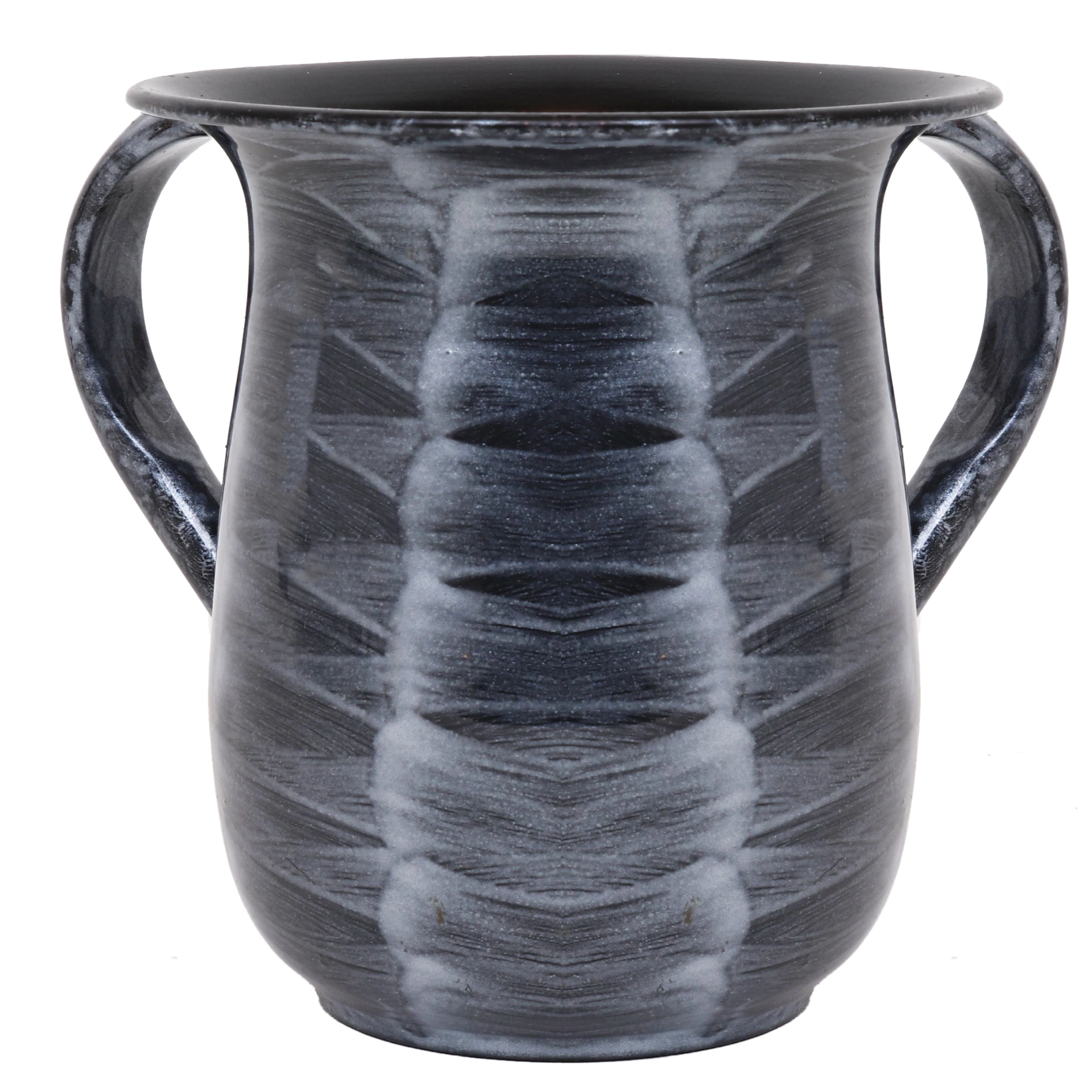 Washing Cup Powder Coated Silver Waves