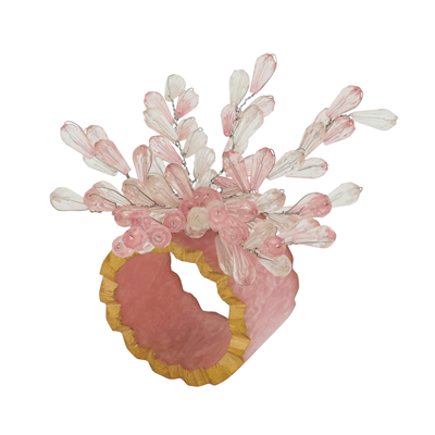 Beaded And Resin Napkin Ring