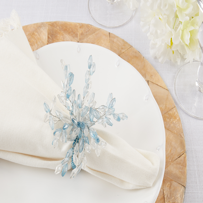 Beaded Flower Napkin Ring