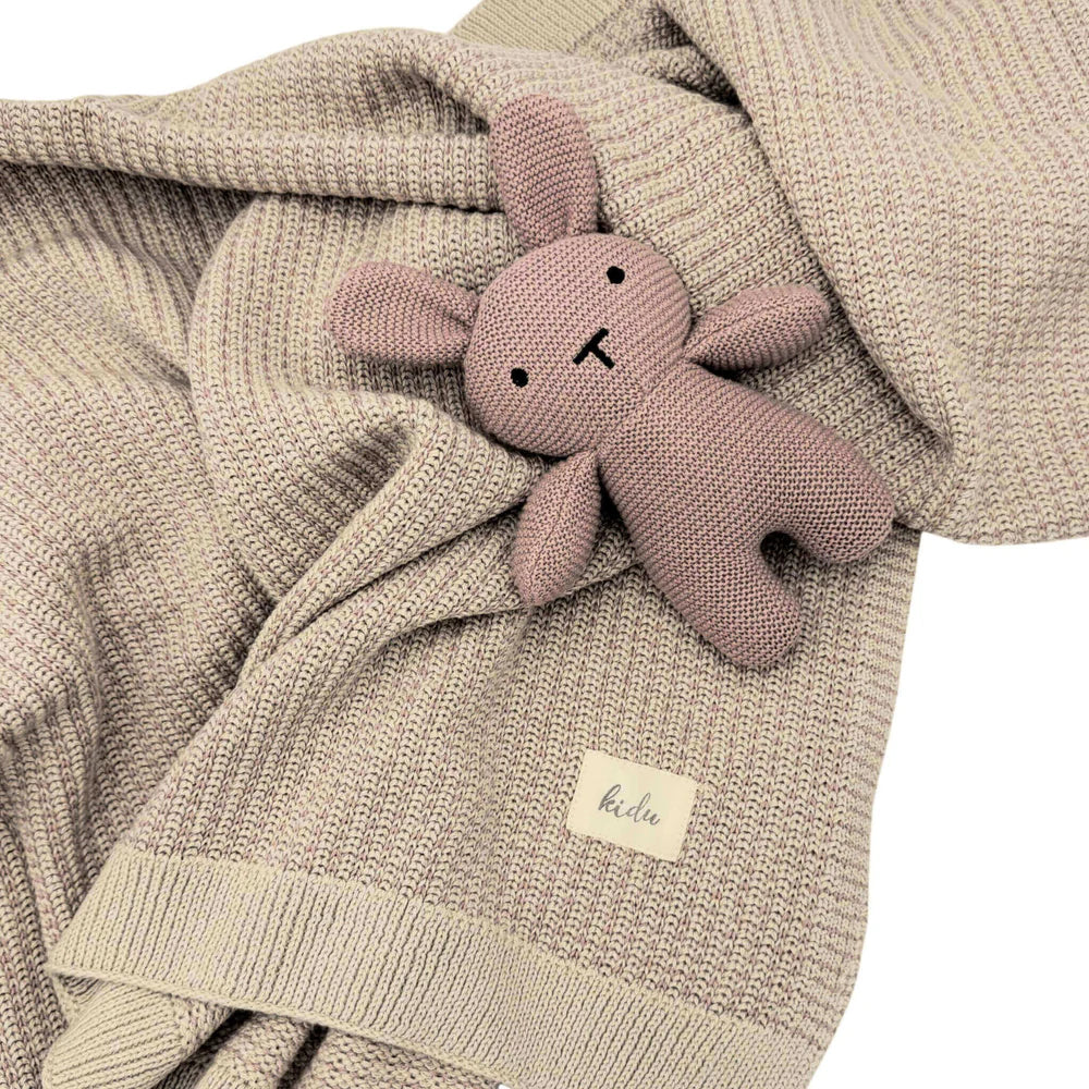 Organic Cotton Blanket Bunny Set