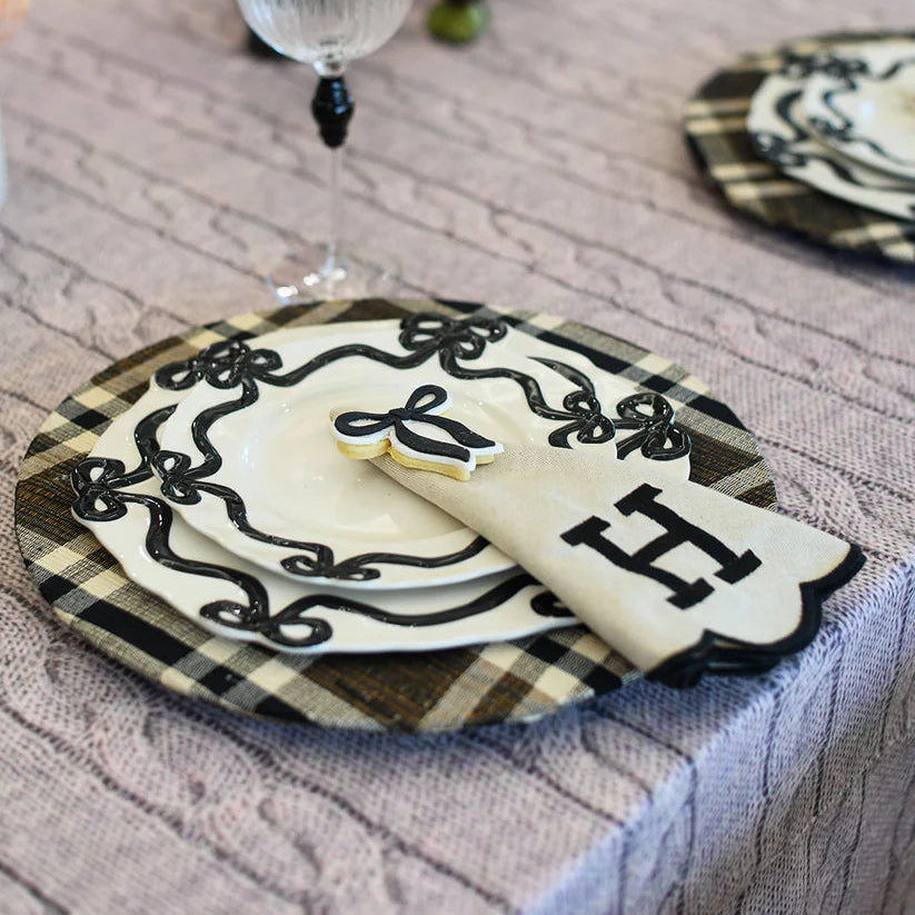 Velvet Cable Print in Mauve Tablecloth