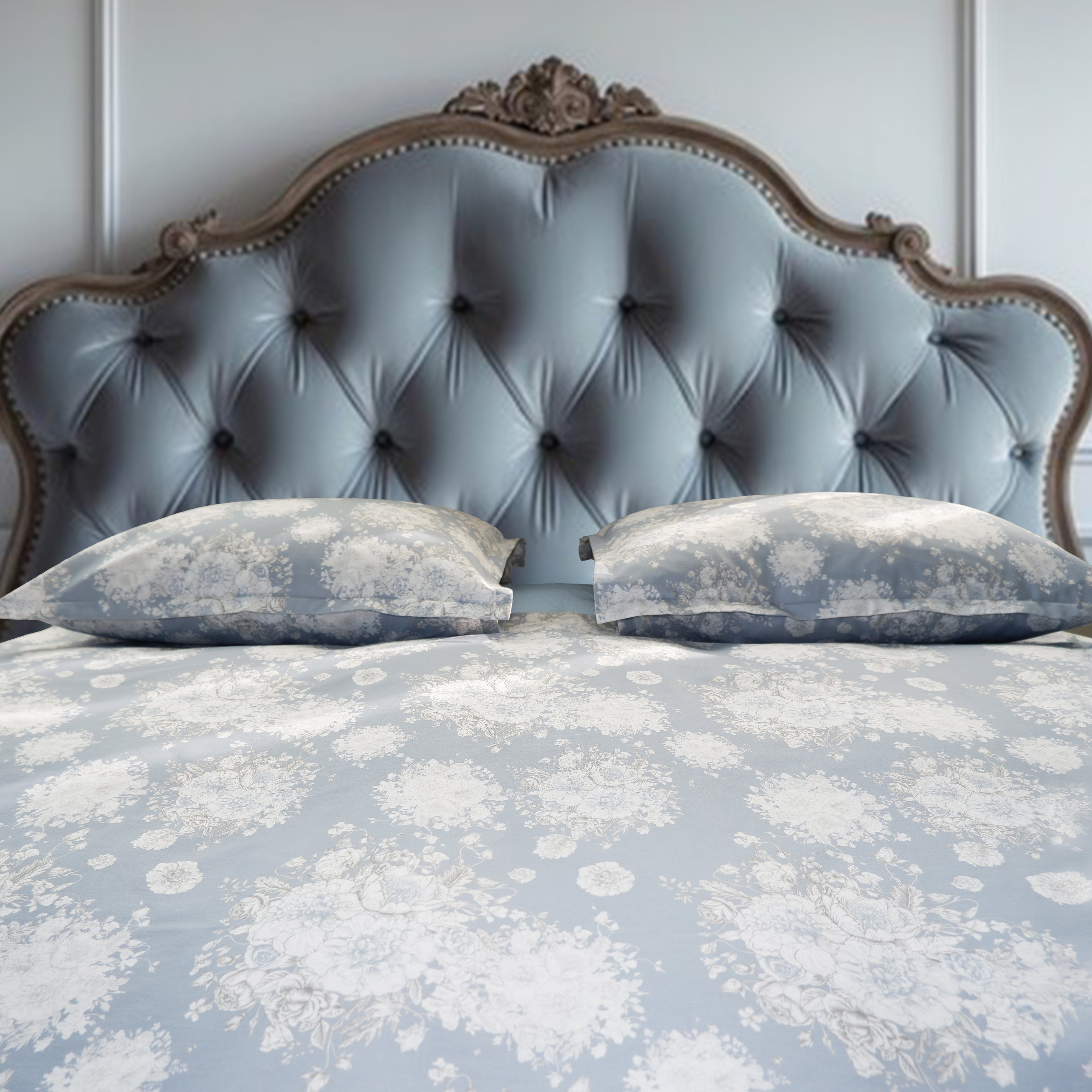 Borogana Blue 4 Piece Bedding Set