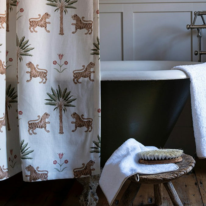 Tiger Palm Shower Curtain