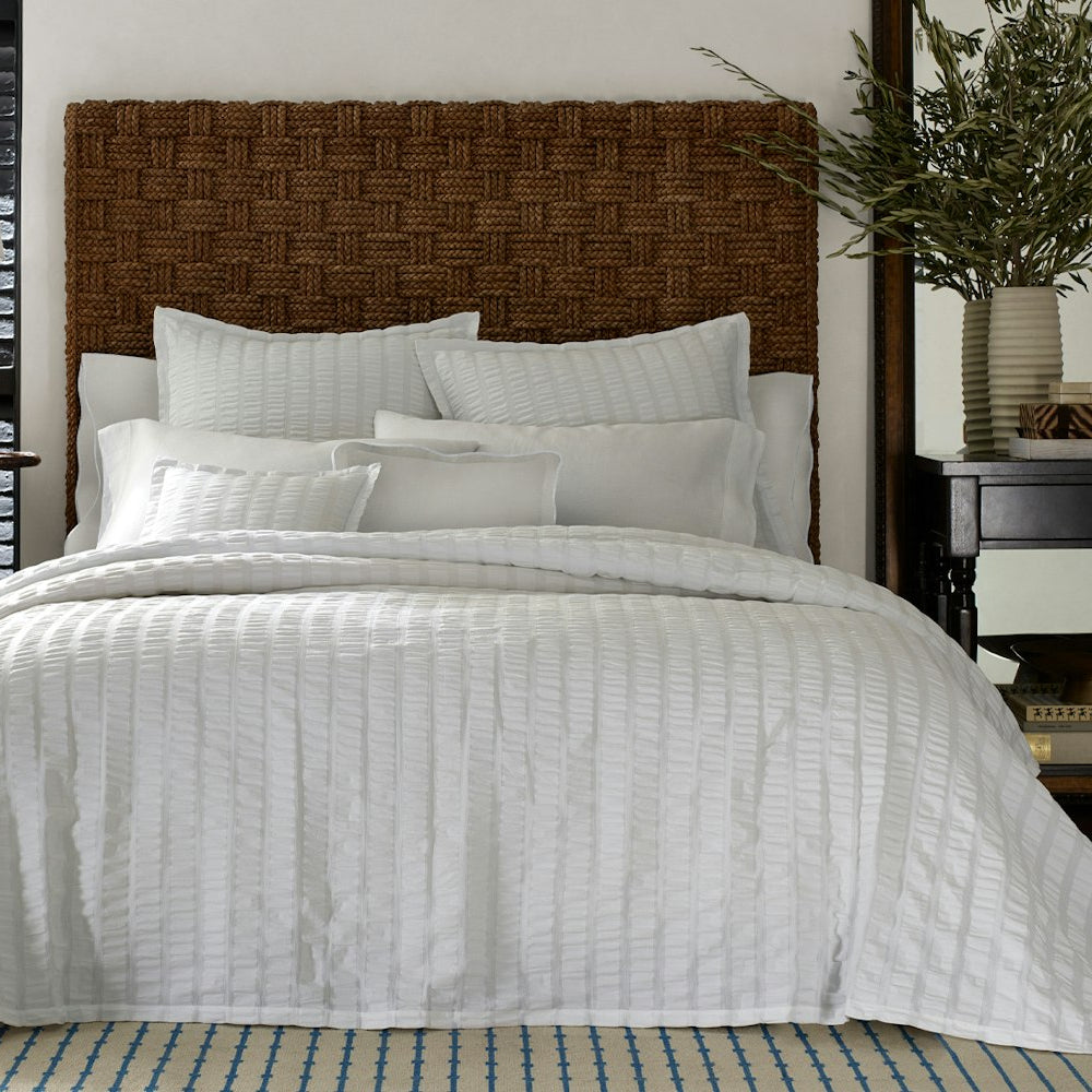 Panama Seersucker 4 Piece Bedding Set