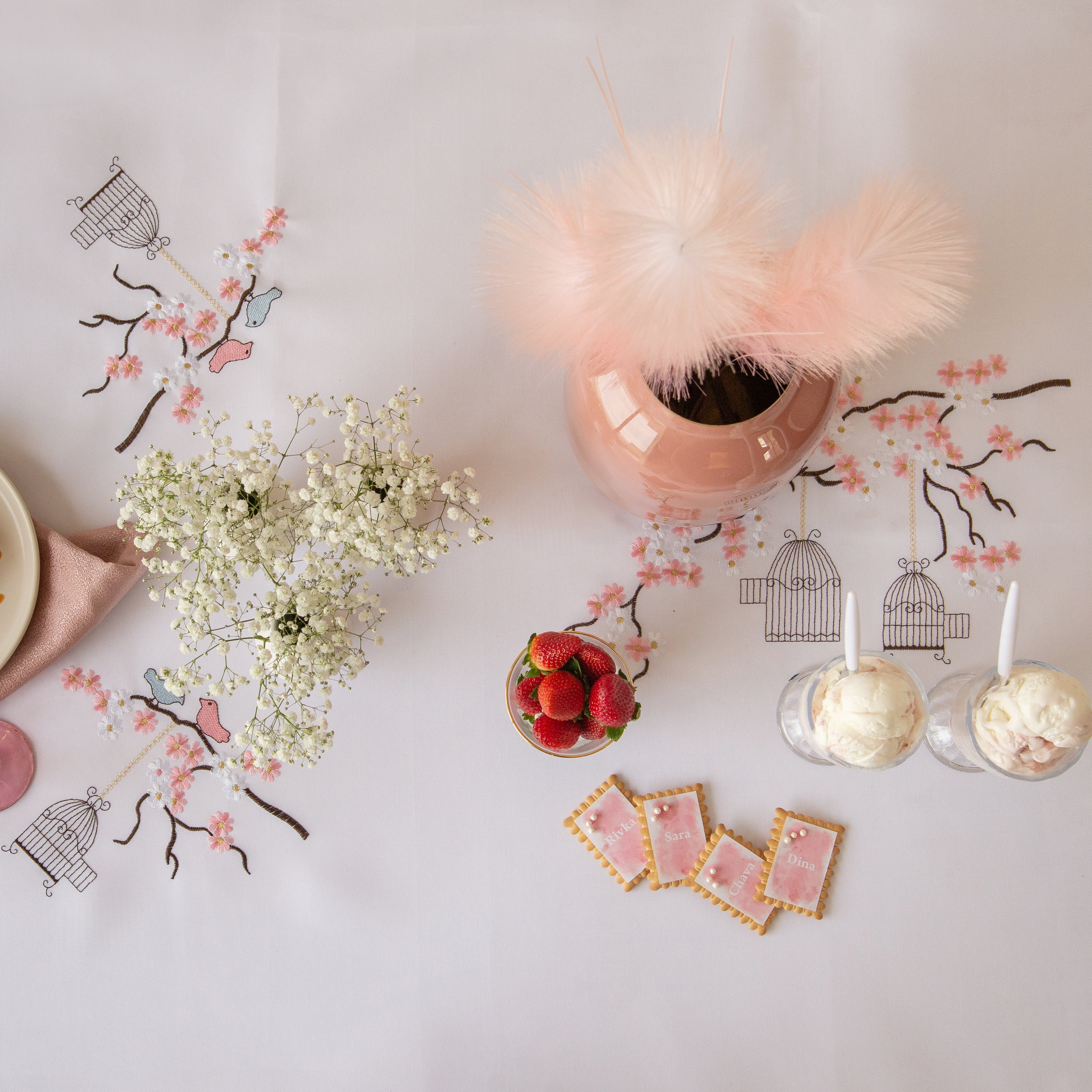 Bird Cages Tablecloth
