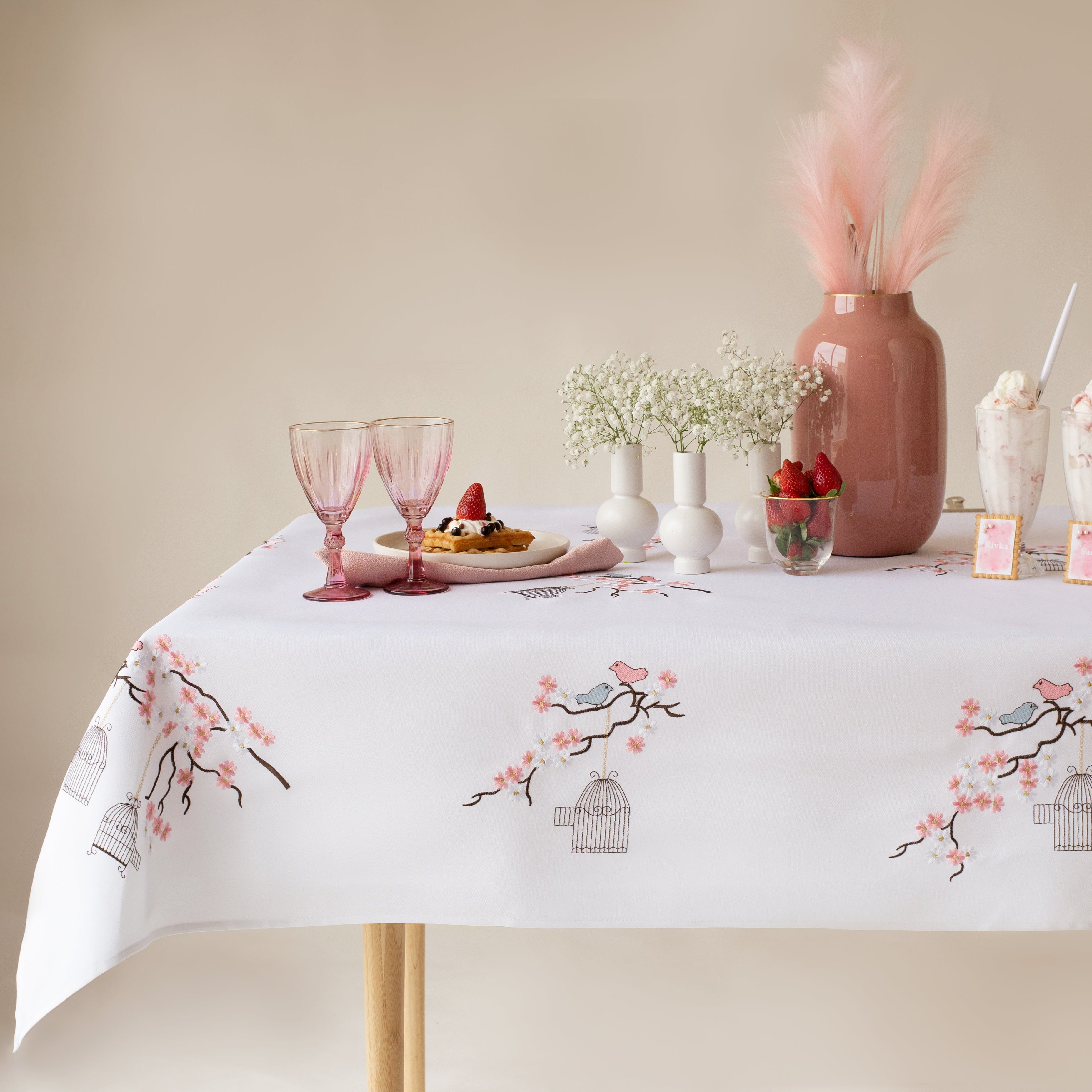 Bird Cages Tablecloth