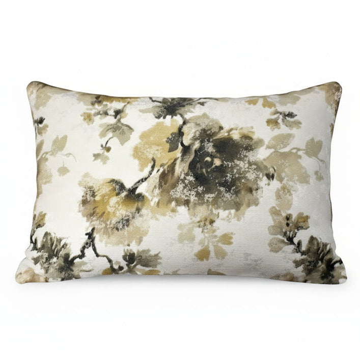 Calla Warm Taupe Throw Pillow