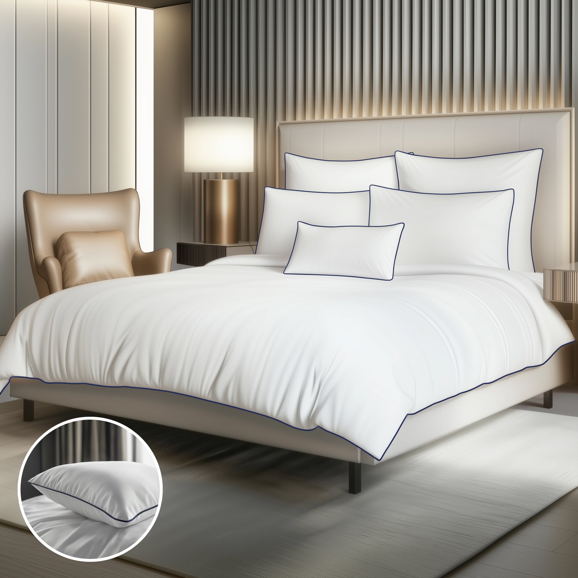 Chateau Cording 4 Piece Bedding Set