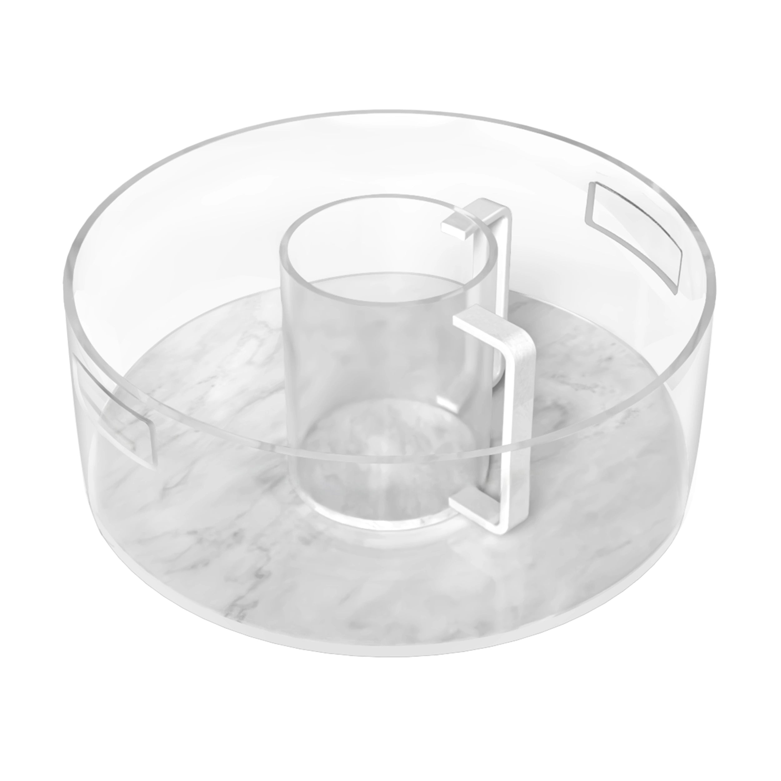 Lucite Wash Cup and Bowl Set
