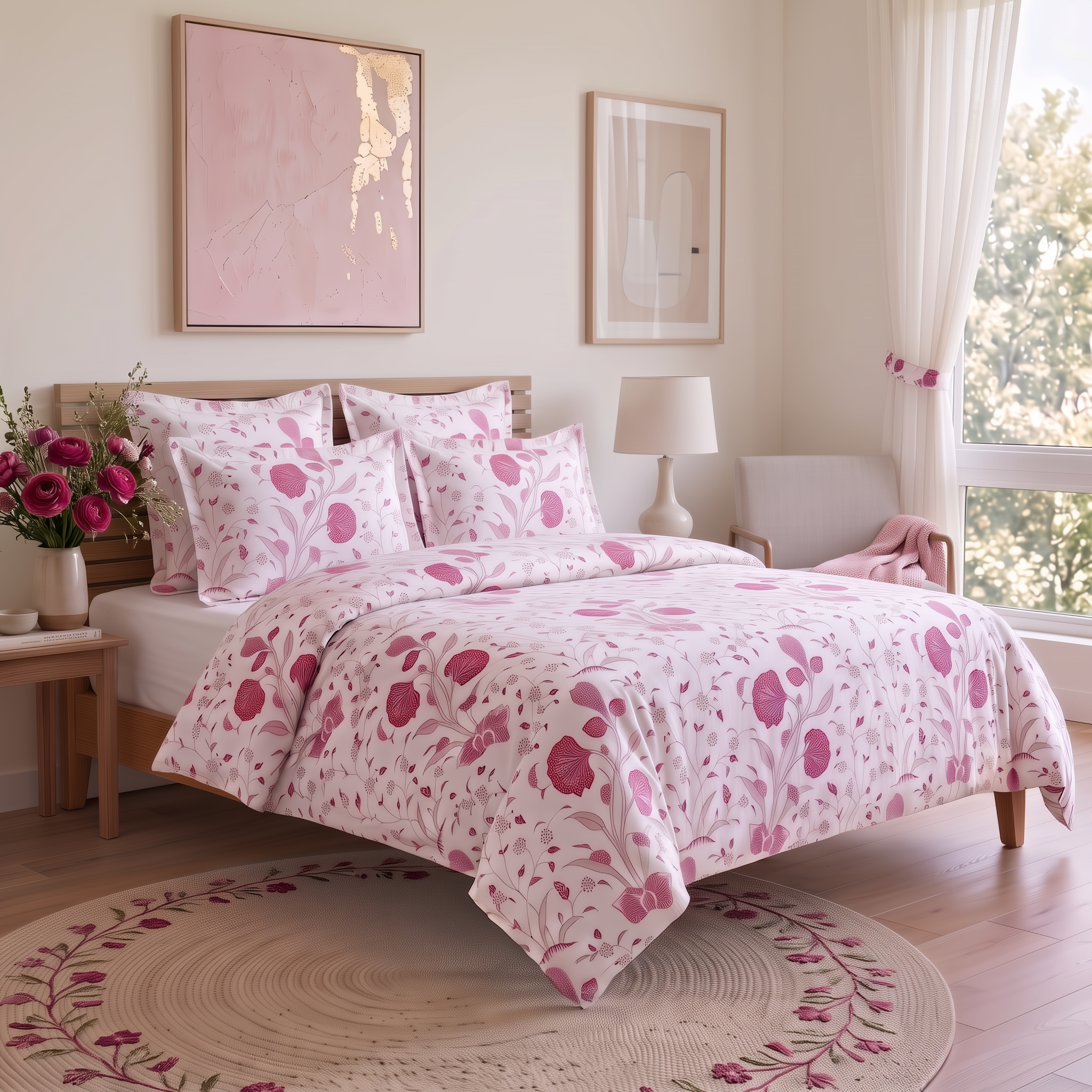 Khilana 4 Piece Bedding Set