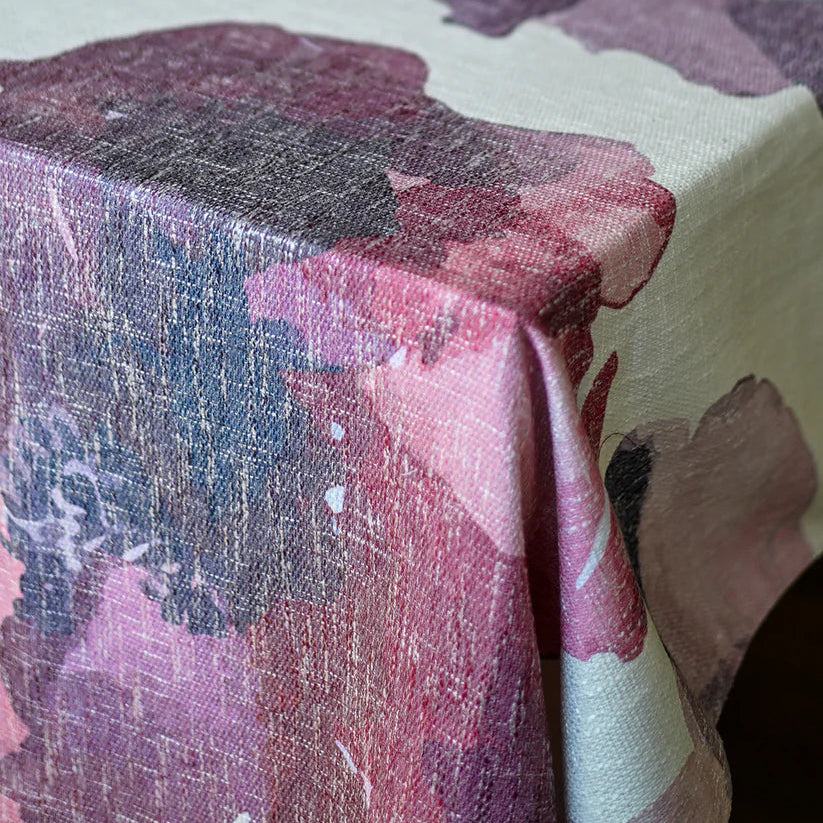 Burgundy Blossom Tablecloth