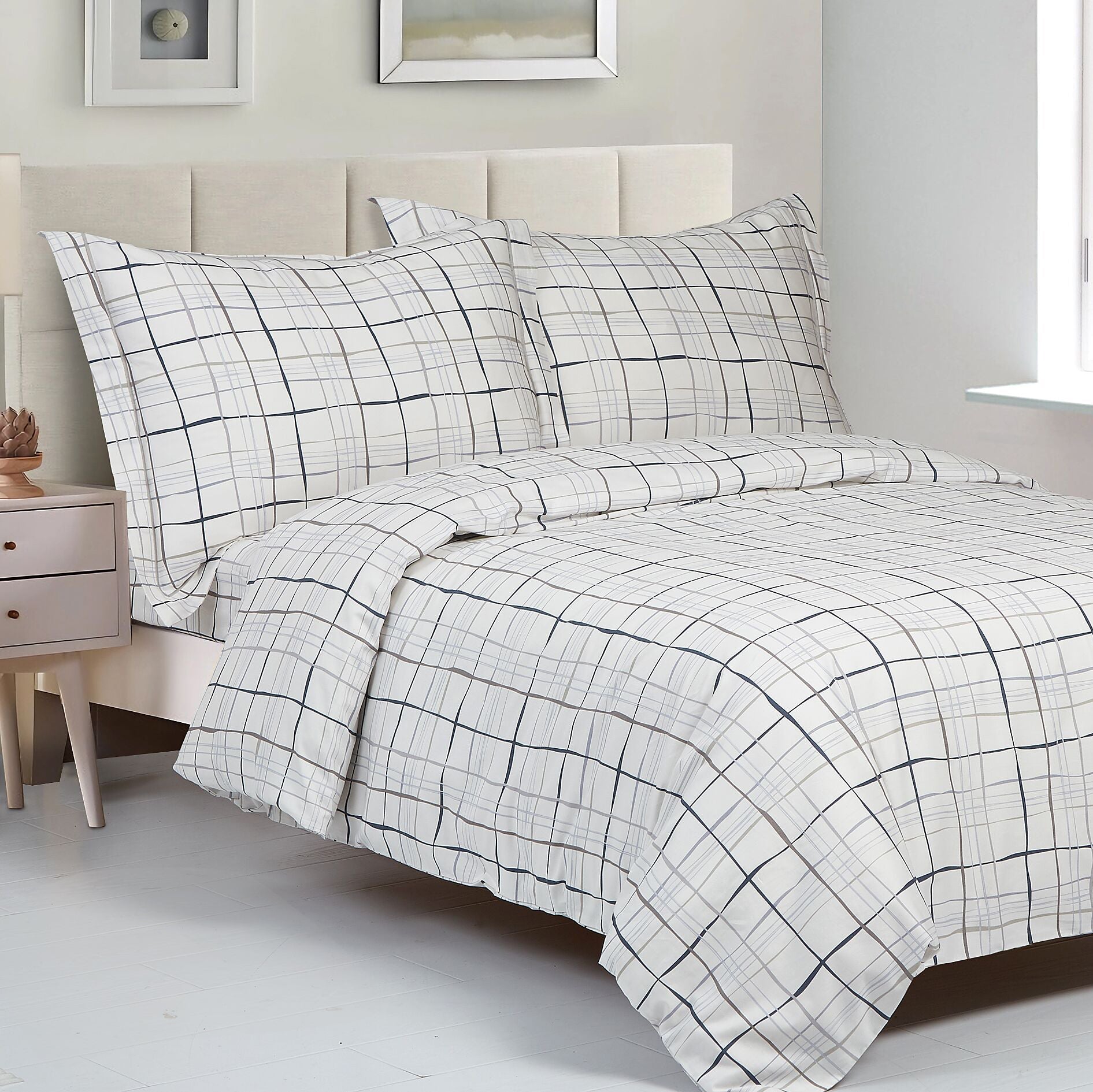 French Hexagon 6 Piece Bedding Set