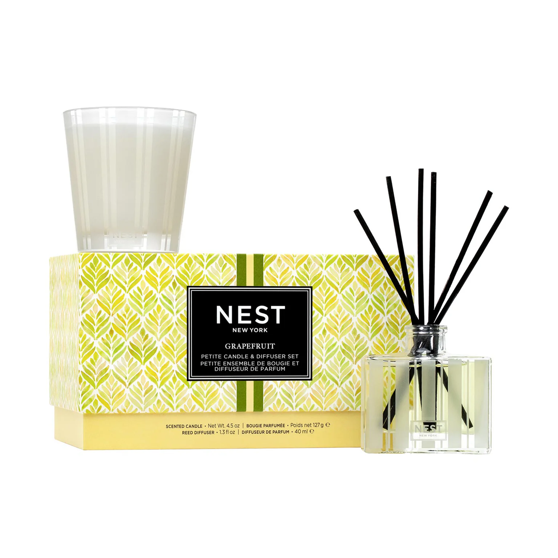 Grapefruit Petite Candle & Diffuser Set