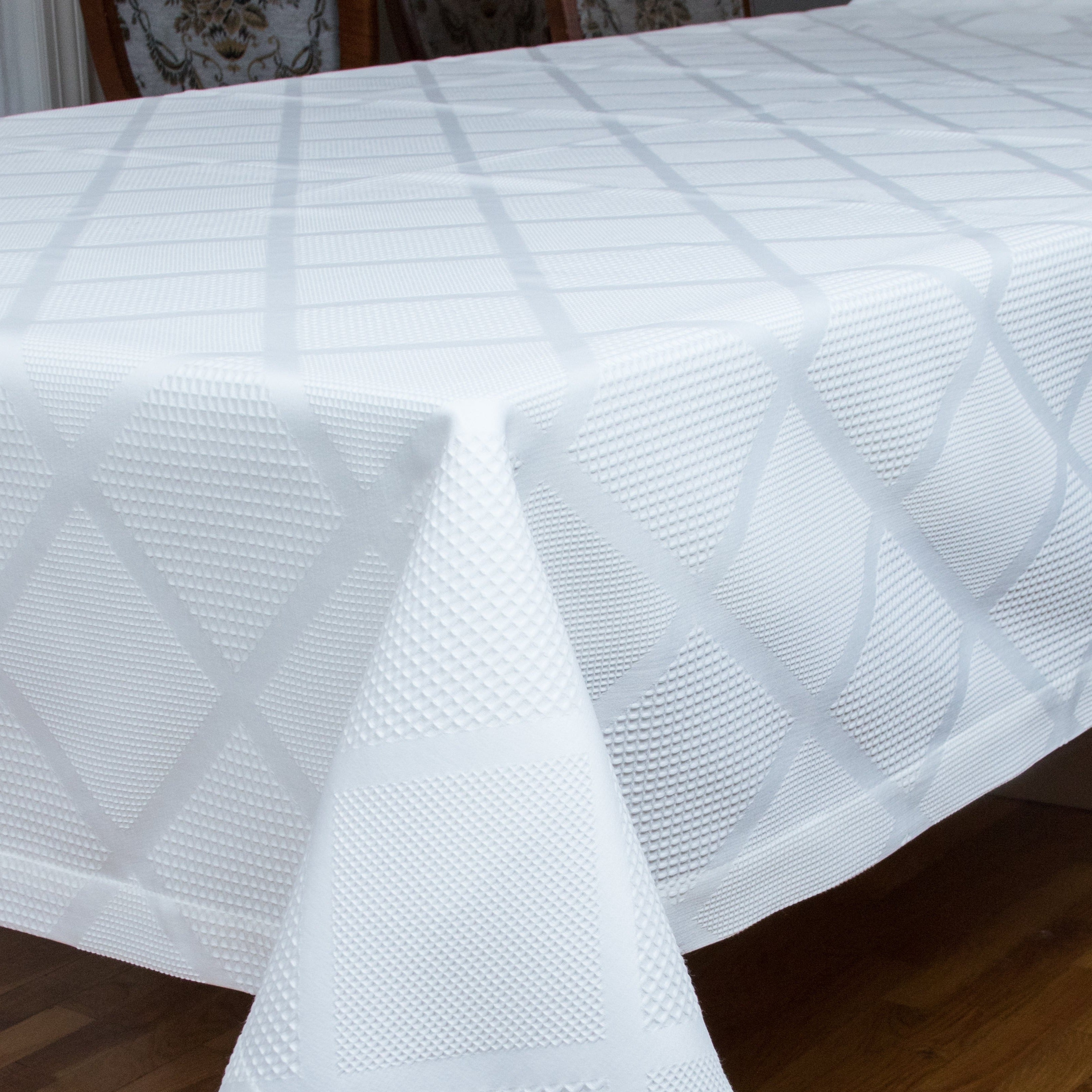 Geometric Waffle Tablecloth
