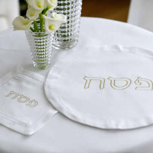 Fern Home Hemstitch Pesach Set