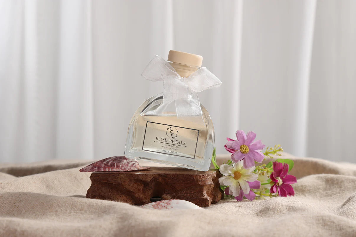 Ceramic Rose Gypsum Flower Diffuser - Rose Petals