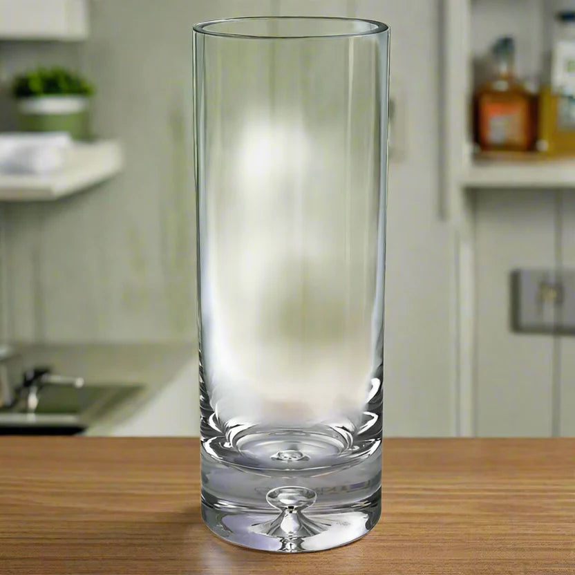Galaxy European Mouth Blown Lead Free Crystal Cylinder Vase 10.5″ X 3
