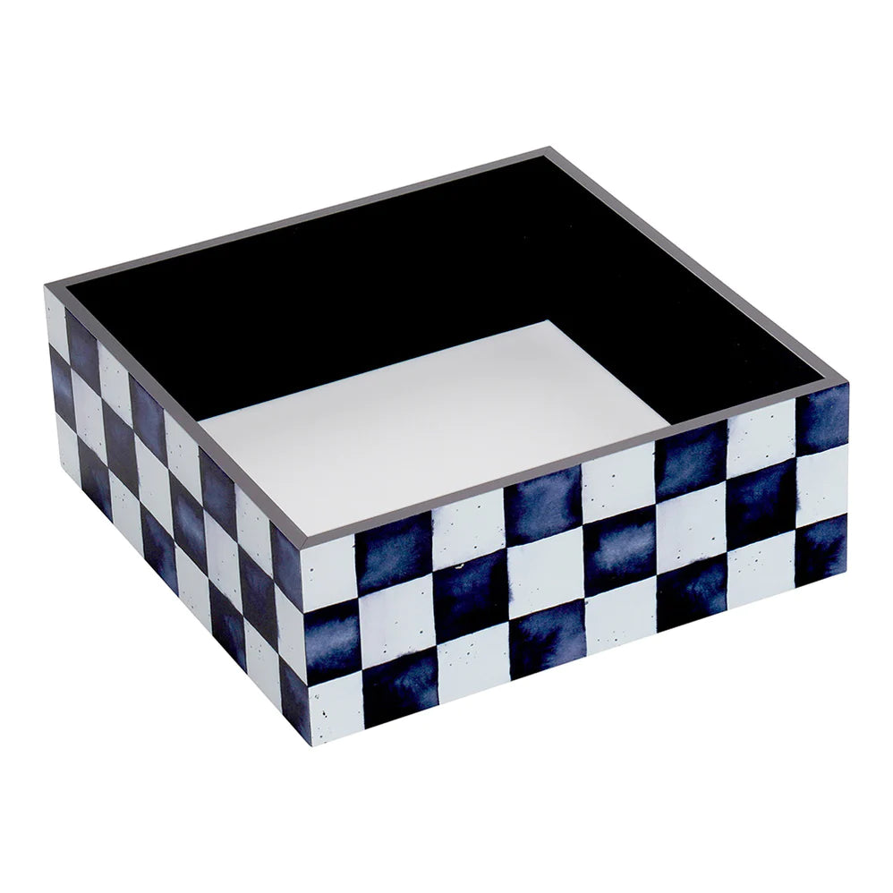 Chic Checkered Napkin Holder