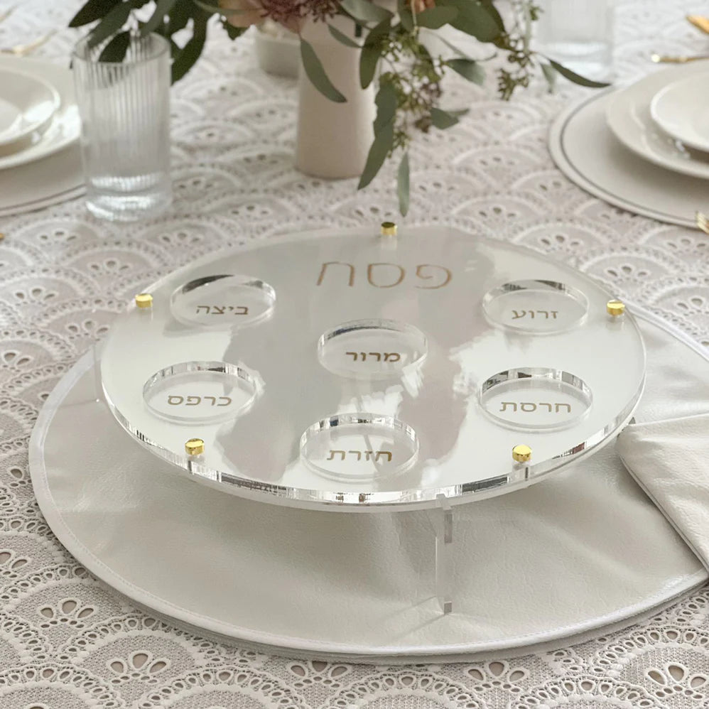 Lucite Display Stand for Seder Plate