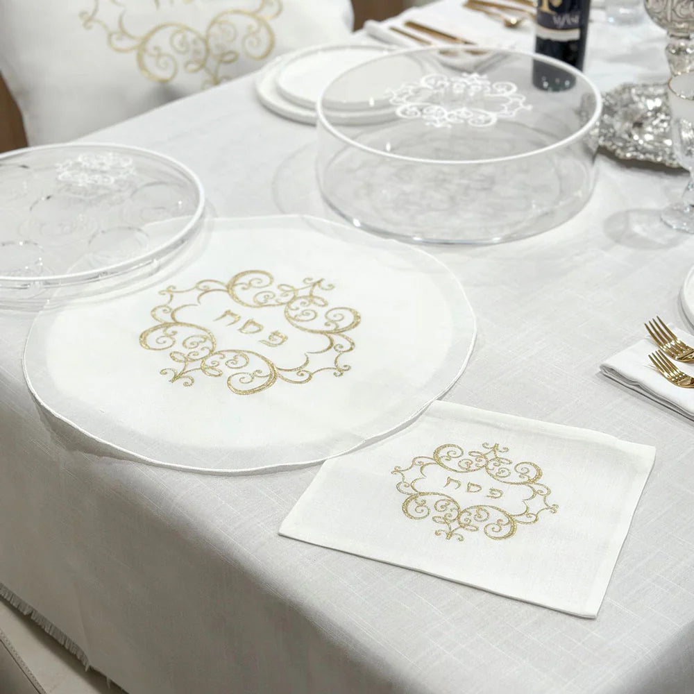Whisper Weave Filigree Pesach Set