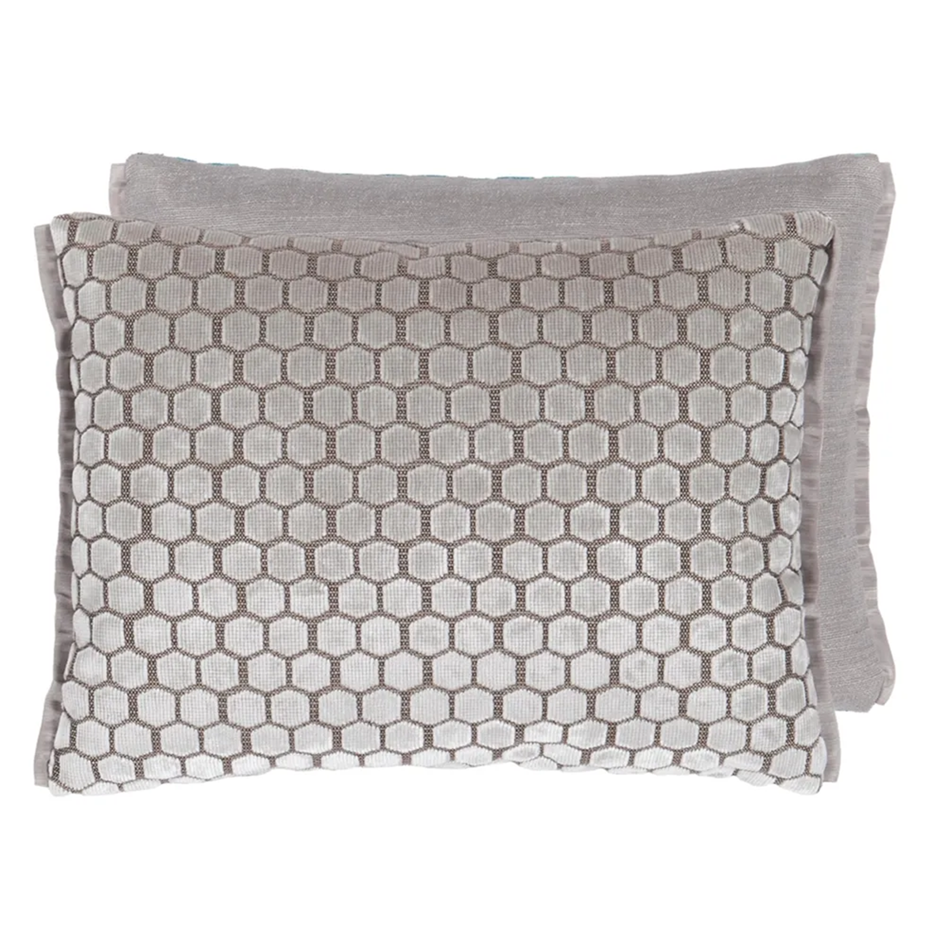 Jabot Oyster Velvet Cushion
