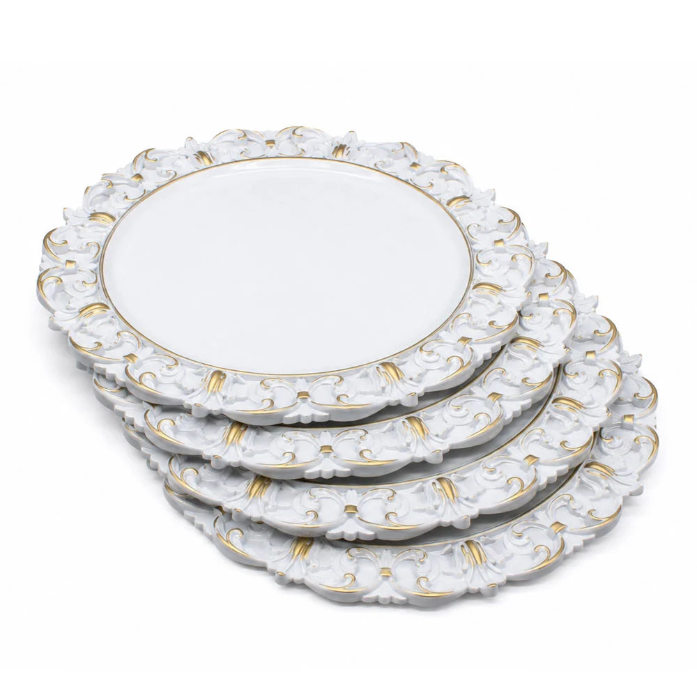 Gold Accent Charger Plates 4pk