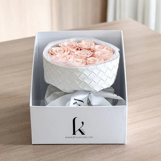 Leatherette Bouquet with Preserved Roses