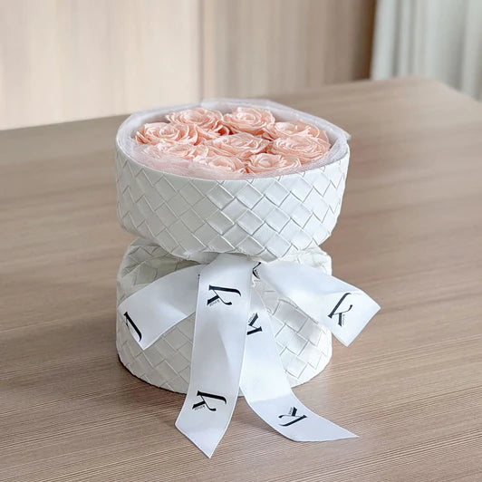 Leatherette Bouquet with Preserved Roses