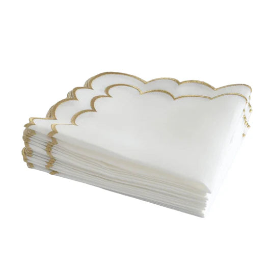 Whisper Weave Scalloped Edge Napkins