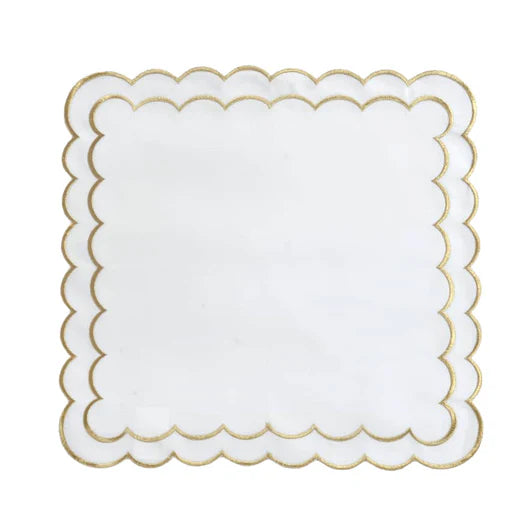 Whisper Weave Scalloped Edge Napkins