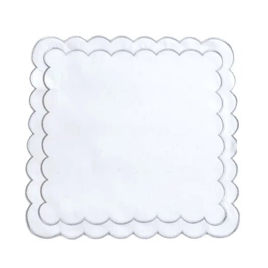 Whisper Weave Scalloped Edge Napkins