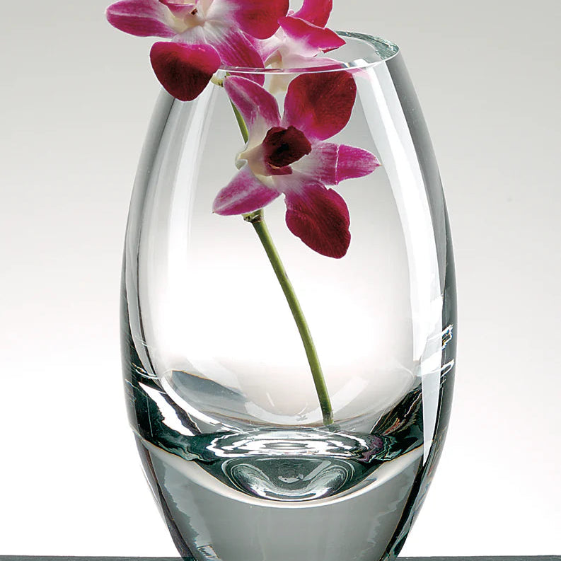 Radiant European Mouth Blown Crystal Vase