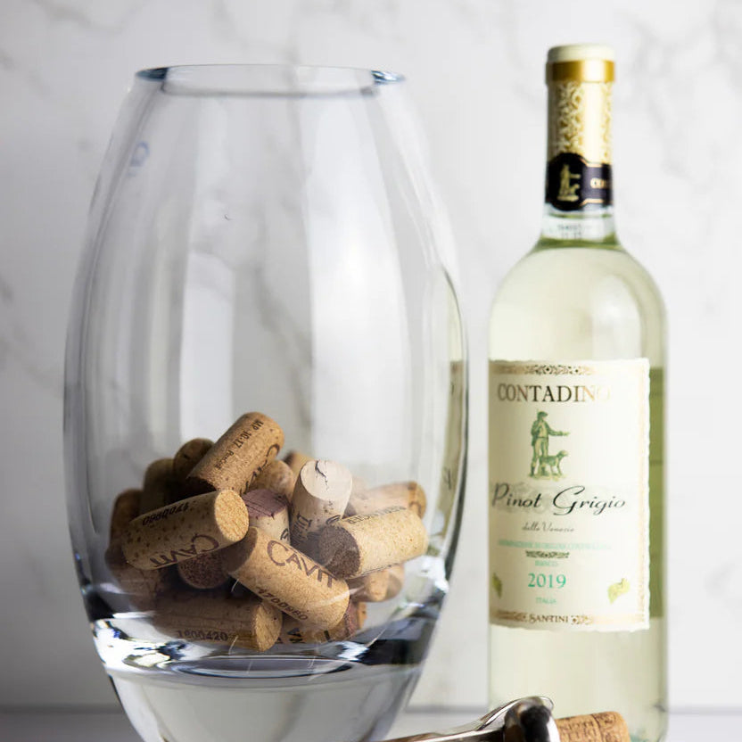 Radiant European Mouth Blown Crystal Vase