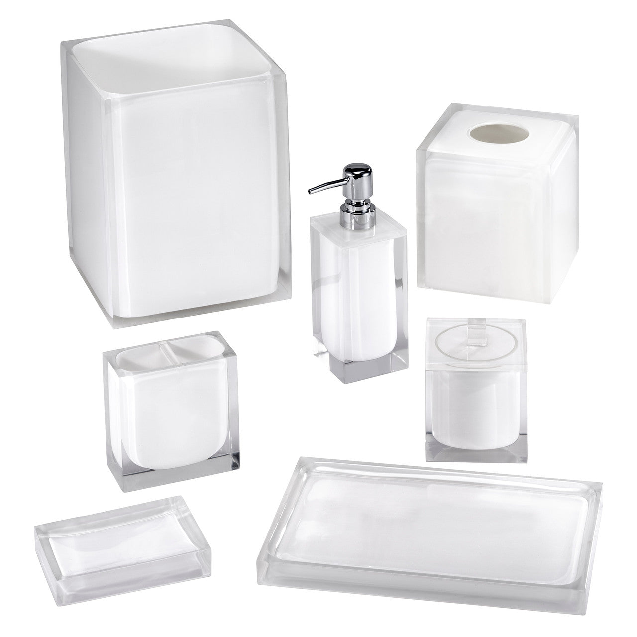 Marina White Bath Accessories