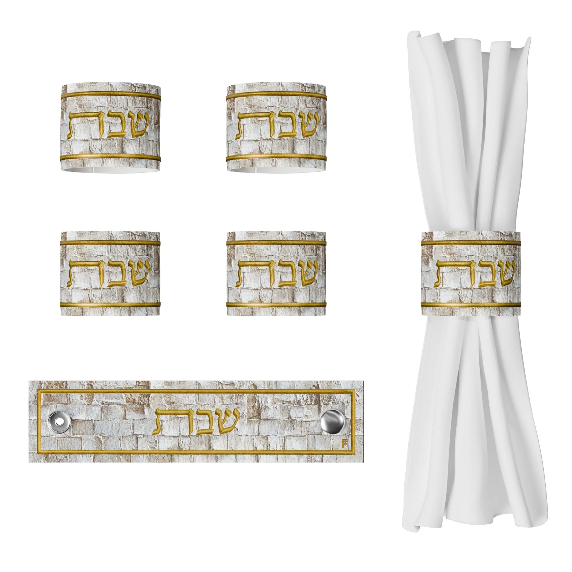 Serene Kosel Shabbos Napkin Rings