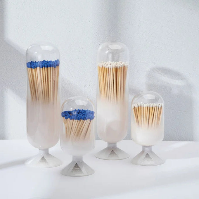 Cloud Match Cloche With Blue-Tipped Matches