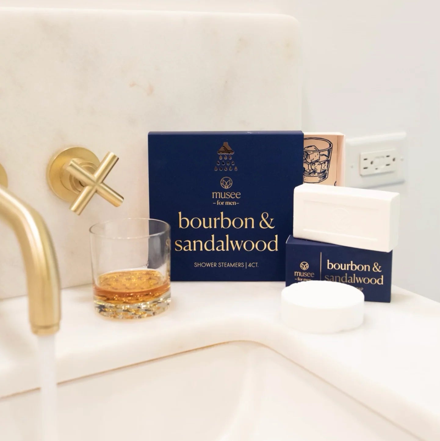 Bourbon & Sandalwood Shower Steamer