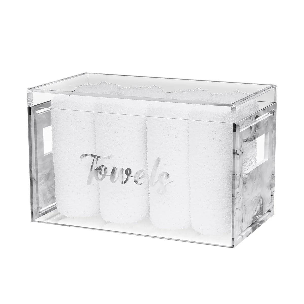 Classic Towel Box (With 8 Towels) - Grey Pearl