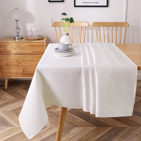 Diamond Gold Tablecloth Jacquard